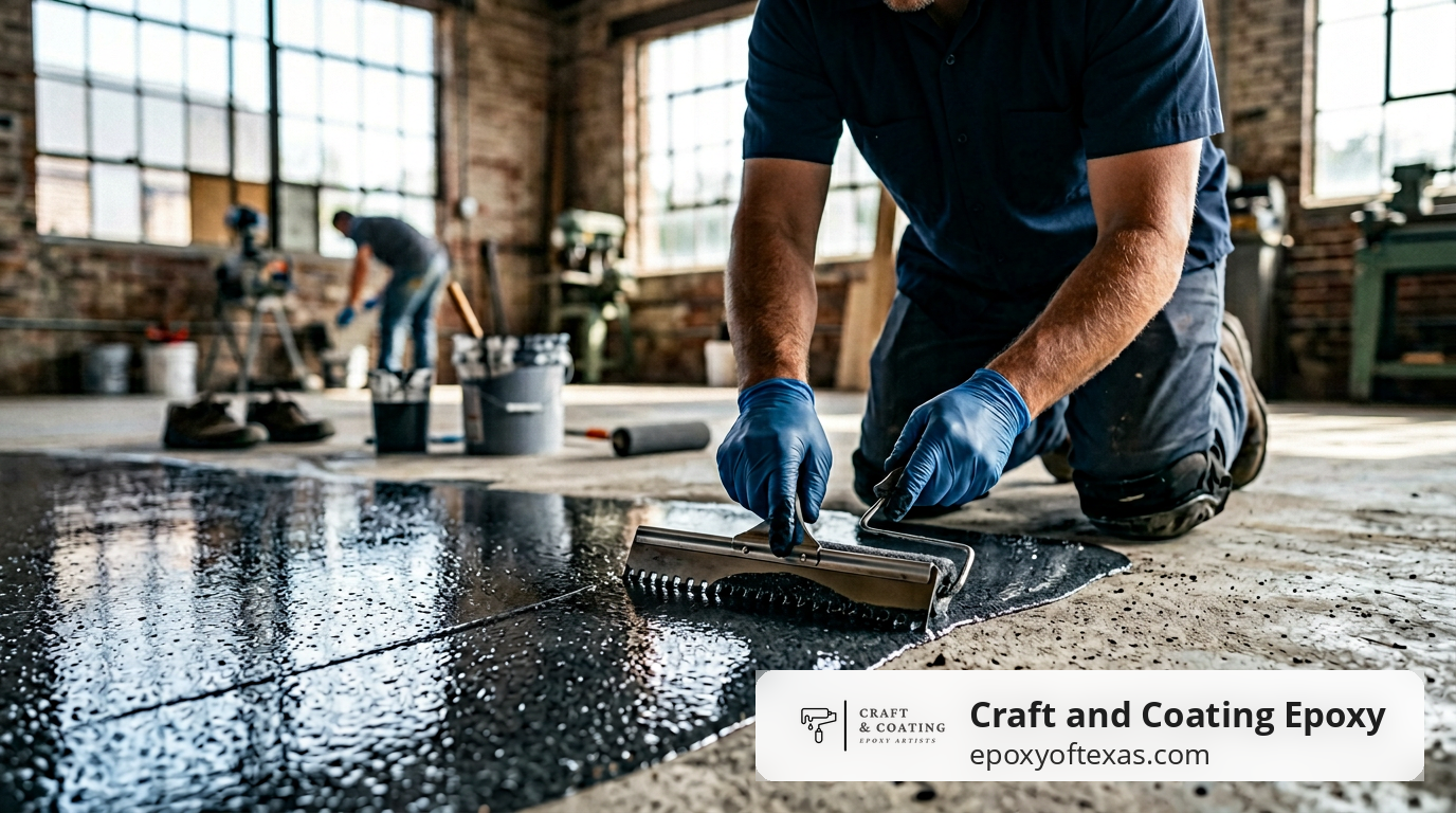 epoxy floor installation in Austin TX