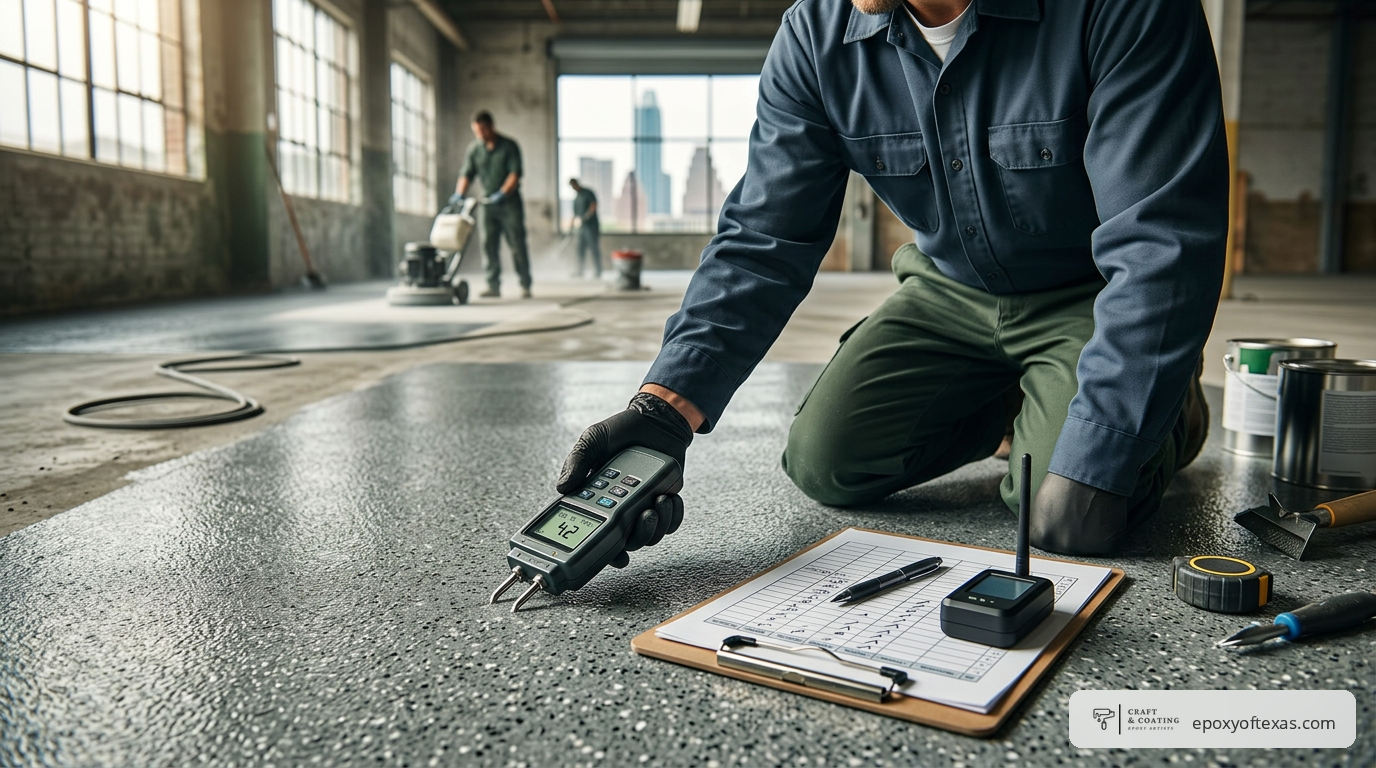 industrial floor coating in Austin