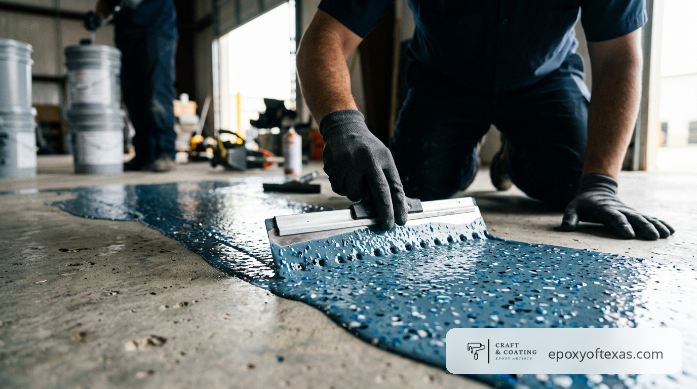 commercial epoxy flooring in Texas