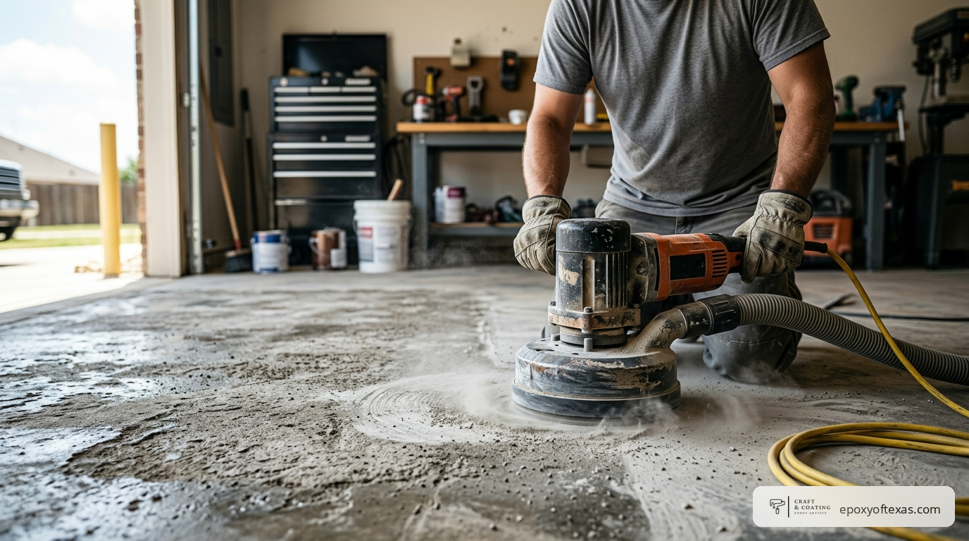 how to prepare garage floor for epoxy in Texas