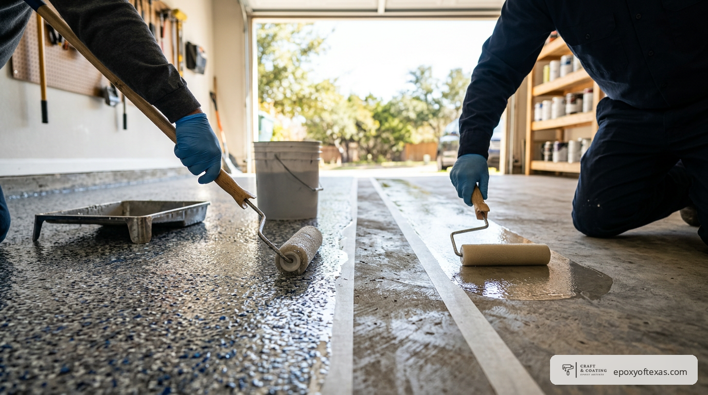 polyurethane vs epoxy floor coating in Austin