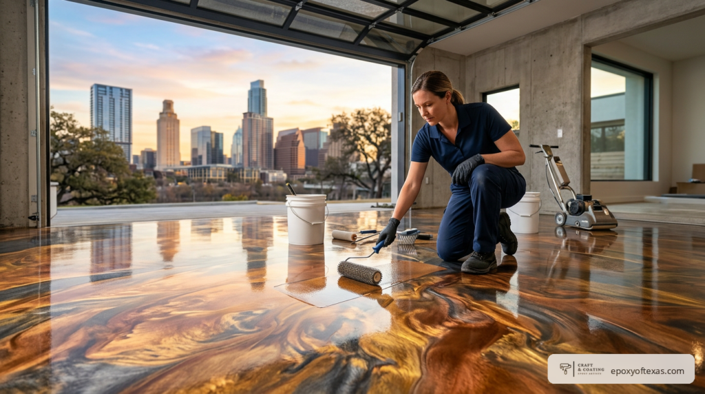 Metallic Epoxy Floor Cost and Benefits in Austin: Complete 2026 Guide - metallic epoxy floor cost and benefits